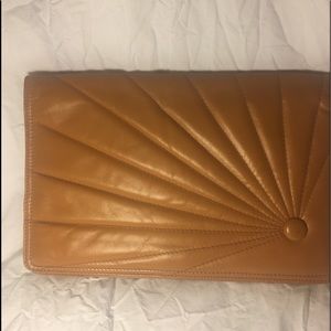 Vintage leather clutch
